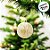 Bola de Natal Losângulo - Branco/Ouro - 8cm - 6 unidades - Cromus - Rizzo - Imagem 3