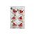 Bolas de Natal Árvore - Incolor/Vermelho - 8cm  - 6 unidades - Cromus - Rizzo - Imagem 1