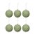 Bolas de Natal Paete - Verde Claro - 8cm - 6 unidades - Cromus - Rizzo - Imagem 1