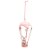 Enfeites de Pendurar de Metal Balão com Coelho de Páscoa Rosa - 9x15x9cm - 1 unidade - Cromus - Rizzo - Imagem 1