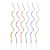 Vela Espiral Metalizada Candy Color Sortida - 6 unidades - Rizzo - Imagem 1