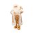 Papai Noel Decorativo Branco e Ouro - 46cm - 1 unidade - Cromus - Rizzo - Imagem 1