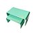 Kit Suporte para Doces Elevadores Fosco - Verde Claro - 2 unidades - Só Boleiras - Rizzo - Imagem 1