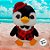 Pinguim de Pelúcia com Roupa Xadrez - 34cm - 1 unidade - Rizzo - Imagem 3