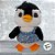 Pinguim de Pelúcia com Vestido - Azul - 34cm - 1 unidade - Rizzo - Imagem 3