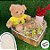 Urso de Pelúcia com Blusa Amarela - 28cm - 1 unidade - Rizzo - Imagem 4