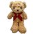 Urso de Pelúcia com Cachecol e Broche - Vermelho - 30cm - 1 unidade - Rizzo - Imagem 1