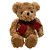 Urso de Pelúcia com Laço Duplo - 20cm - 1 unidade - Rizzo - Imagem 1