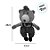 Urso de Pelúcia Retrô - Suspensório - 28cm - 1 unidade - Rizzo - Imagem 2