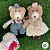 Urso de Pelúcia Retrô - Suspensório - 28cm - 1 unidade - Rizzo - Imagem 4
