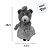 Urso de Pelúcia Retrô - Vestido - 28cm - 1 unidade - Rizzo - Imagem 2