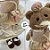 Urso de Pelúcia Retrô - Vestido - 28cm - 1 unidade - Rizzo - Imagem 3