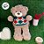 Urso de Pelúcia com Sueter de Lã - Verde - 37cm  - 1 unidade - Rizzo - Imagem 4