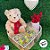 Urso de Pelúcia Cachecol Coração - Vermelho - 23cm - 1 unidade - Rizzo - Imagem 4