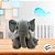 Elefante de Pelúcia - Cinza - 20cm - 1 unidade - Rizzo - Imagem 4