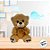 Urso de Pelúcia Laço - Bege - 20cm - 1 unidade - Rizzo - Imagem 4