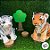Tigre de Pelúcia - Branco - 25cm - 1 unidade - Rizzo - Imagem 5