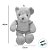 Urso de Pelúcia com Roupa de Crochê - Marrom - 45cm - 1 unidade - Rizzo - Imagem 2
