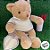 Urso de Pelúcia com Roupa de Crochê - Marrom - 45cm - 1 unidade - Rizzo - Imagem 4