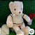 Urso de Pelúcia com Roupa de Crochê - Bege - 45cm - 1 unidade - Rizzo - Imagem 4