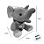Elefante de Pelúcia com Cachecol - Azul - 18cm - 1 unidade - Rizzo - Imagem 3