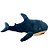 Tubarão de Pelúcia - Azul Marinho - 75cm - 1 unidade - Rizzo - Imagem 2