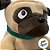 Cachorro de Pelúcia Pug Olhos Grandes - Bege - 33cm - 1 unidade - Rizzo - Imagem 4