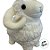 Carneiro de Pelúcia - Branco - 35cm - 1 unidade - Rizzo - Imagem 5