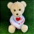 Urso de Pelúcia ''Sou Louco por Você'' - Bege - 35cm - 1 unidade - Rizzo - Imagem 4