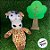 Girafa de Pelúcia - 30cm - 1 unidade - Rizzo - Imagem 3
