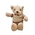 Urso de Pelúcia com Roupa - Bege - 37cm - 1 unidade - Rizzo - Imagem 1