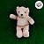 Urso de Pelúcia com Roupa - Bege - 37cm - 1 unidade - Rizzo - Imagem 4
