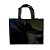 Sacola de Poliester Premium Metalizada com Botão - Preta - 33x25x15cm - 1 unidade - Rizzo - Imagem 1