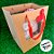 Sacola de Papel com visor duplo de PVC 22x13x13 - Kraft com Alça Vermelha e Tag de Coração - 1 unidade - Rizzo - Imagem 7