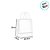Sacola de Papel G 32x26,5x13cm - Branco - Fundo Largo - 50 unidades - Cromus - Rizzo - Imagem 2
