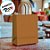 Sacola de Papel G 32x26,5x13cm - Caramelo - Fundo Largo - 10 unidades - Cromus - Rizzo - Imagem 5