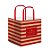Sacola para Panetone de Natal - Lines - 27,5x22cm - 1 unidade - Cromus - Rizzo - Imagem 1