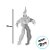 Enfeite Decorativo Halloween - Palhaço Ben - 75cm - Som, Luz e Movimento - 1 unidade - Cromus - Rizzo - Imagem 2