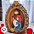 Enfeite de Natal em Resina - Sagrada Família Pinha - 12x9cm - 1 unidade - Rizzo - Imagem 8