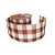 Fita Decorativa de Natal - Xadrez Cru com Vermelho - 6x914cm - 1 unidade - Rizzo - Imagem 1