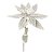 Poinsétia Decorativa - Folhas Verdes Nevada Glitter - 50cm - 1 unidade - Rizzo - Imagem 1