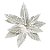 Poinsétia Decorativa - Folhas Verdes Nevada Glitter - 50cm - 1 unidade - Rizzo - Imagem 3