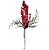 Galho Decorativo de Natal - Pinhas e Frutinhas Vermelhas - 31cm - 1 unidade - Rizzo - Imagem 1