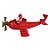 Enfeite de Pendurar de Natal - Avião com Noel - 16x11cm - 1 unidade - Rizzo - Imagem 3