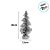Topiaria de Natal - Nevada Base Juta - 25cm - 1 unidade - Cromus - Rizzo - Imagem 2