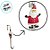 Suporte de Guirlanda Papai Noel - 37cm - 1 unidade - Rizzo - Imagem 3