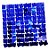 Painel Metalizado Shimmer Wall Azul Royal Vazado - 30x30cm - 1 unidade - Rizzo - Imagem 1