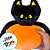 Gato Abóbora de Pelúcia - 45cm - 1 unidade - Rizzo - Imagem 3