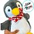 Pinguim com Cachecol de Pelúcia - 30cm - 1 unidade - Rizzo - Imagem 3