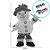 Pelúcia Boneco de Neve Dançarino com Som e Movimento - 30cm - 1 unidade - Rizzo - Imagem 2